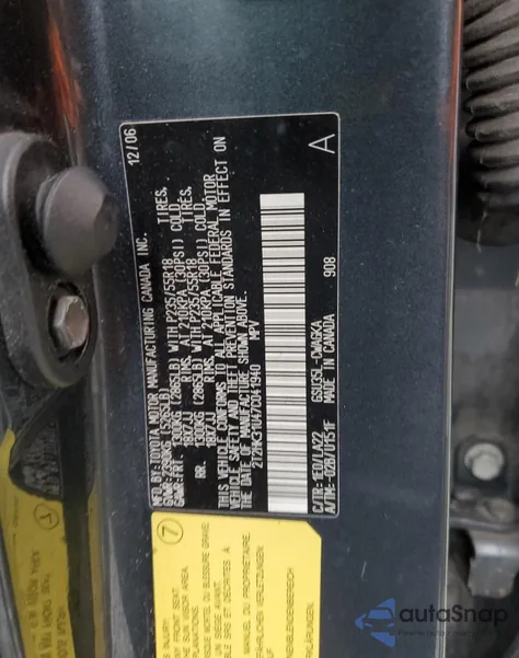 2007 Lexus Rx 350 from USA, damaged, VIN 2T2HK31U47C041940